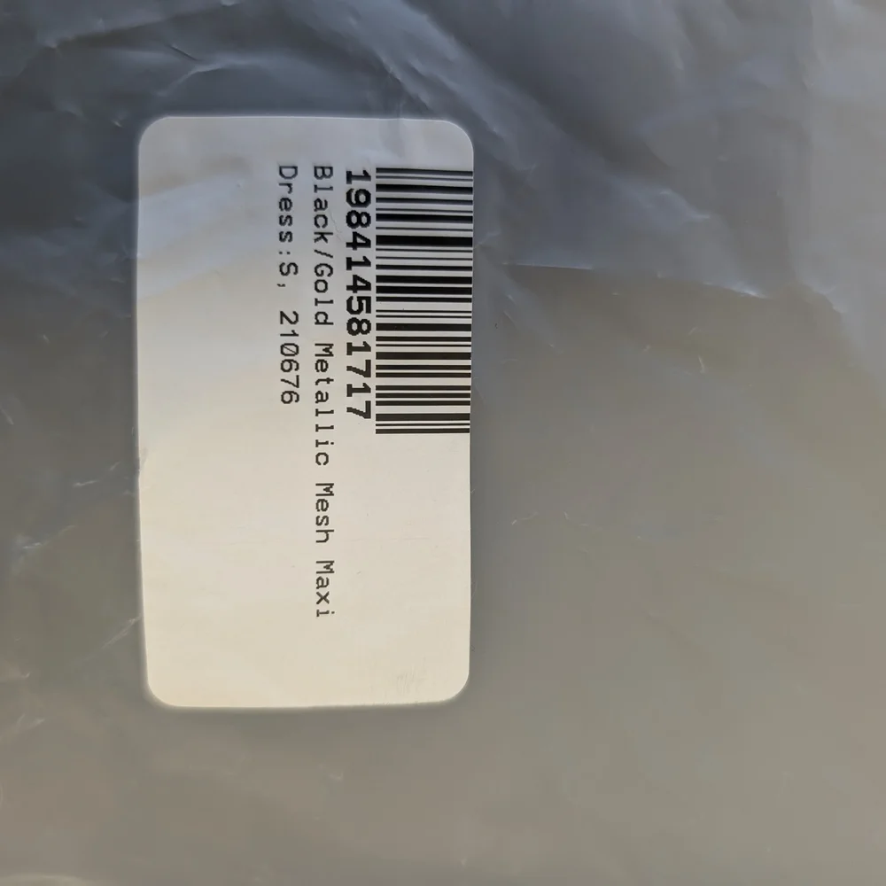 NWT JLUXLABEL Strapless Black and Gold Dress - Picture 7 of 7